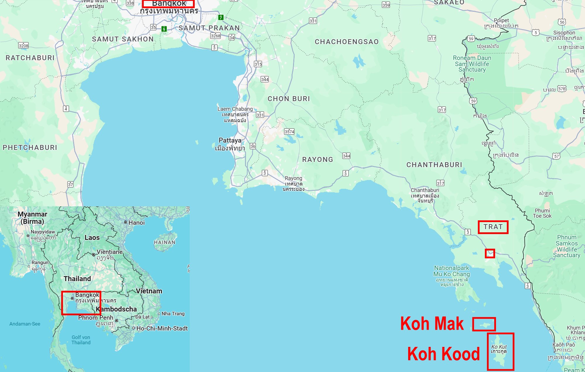 Thailands Ostküste